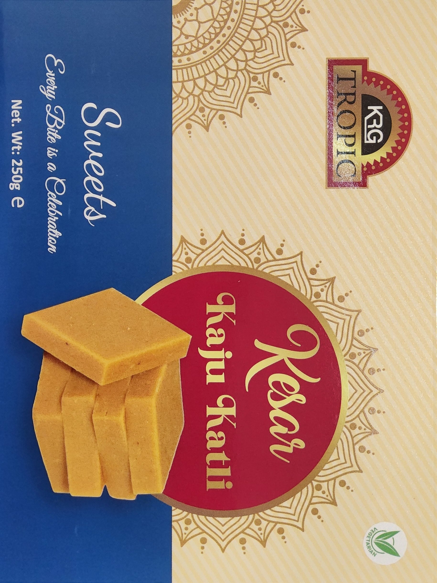 KRG Kesar Kaju Katli 250g