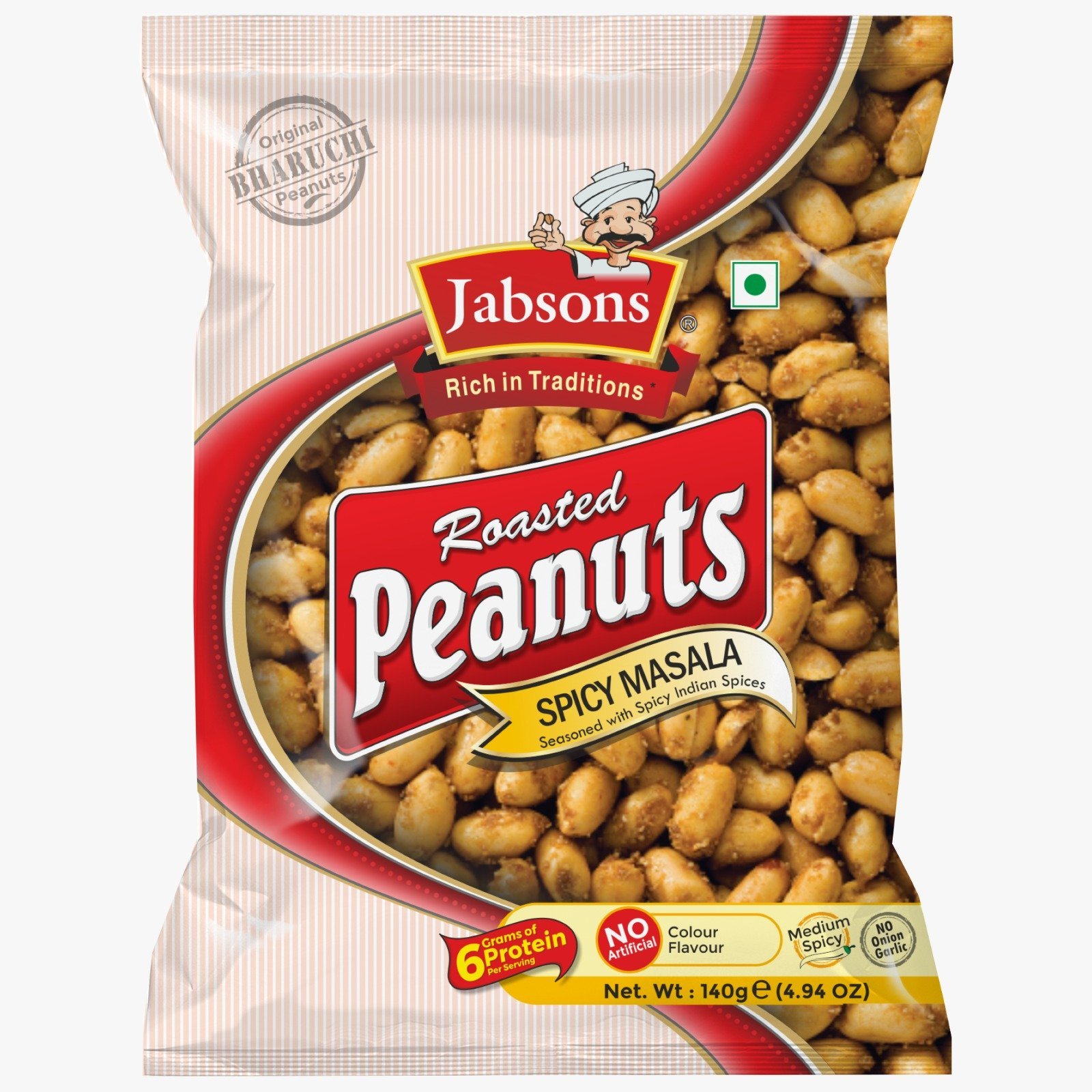 Jabson Rosted Peanuts spicy masala 140g