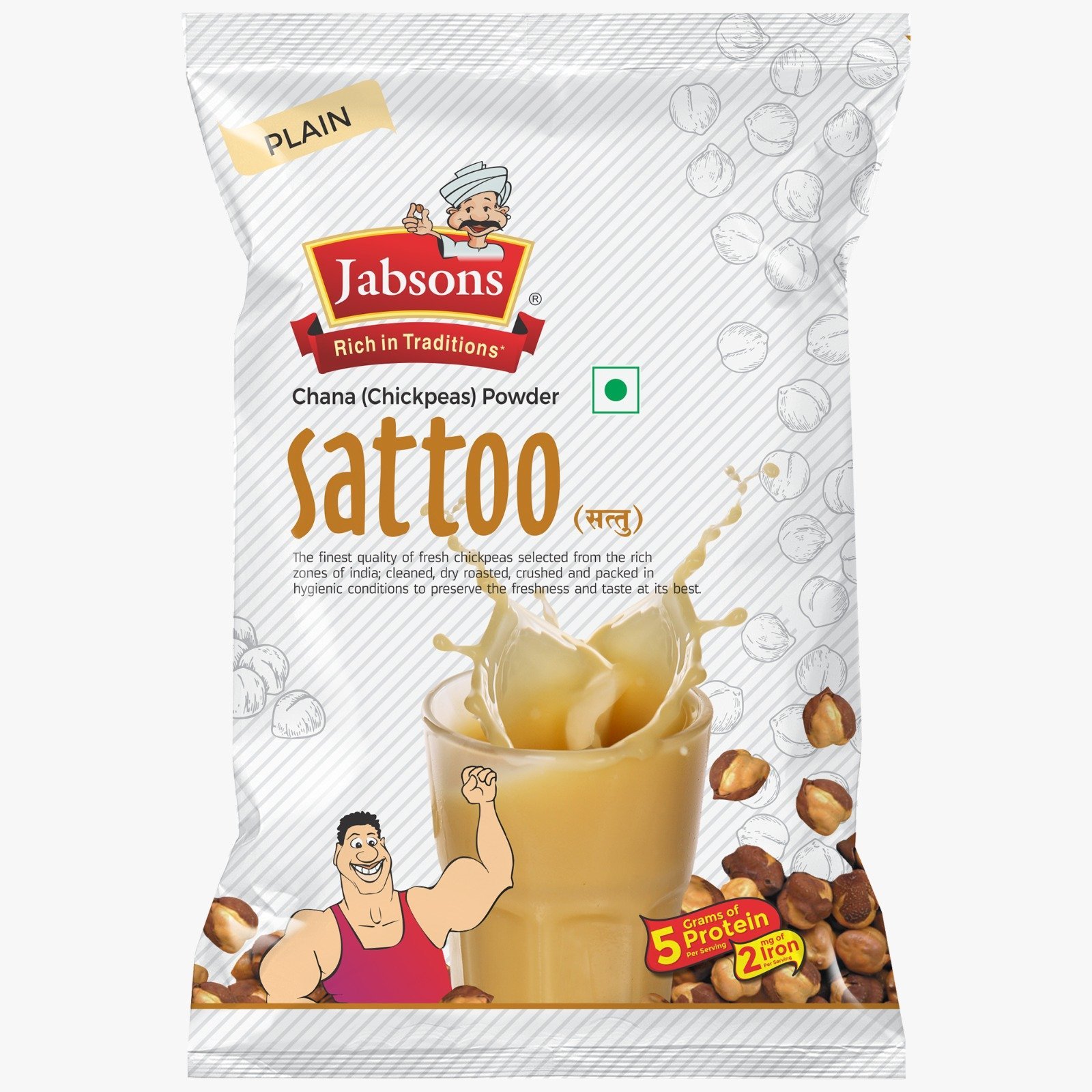 Jabson Sattoo chana plain 250gm