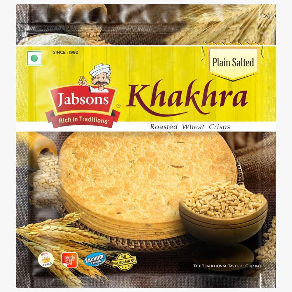 Jabson Khakhra Plain salted 180gm – Indian Mart