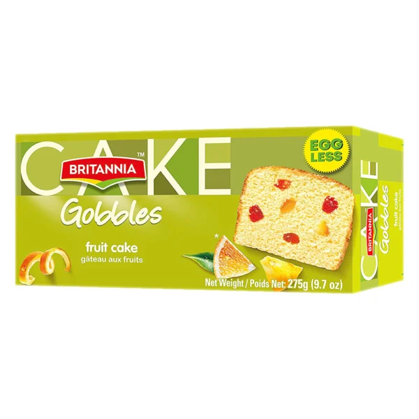 Britannia Gobbles Eggless Fruit Cake 275g