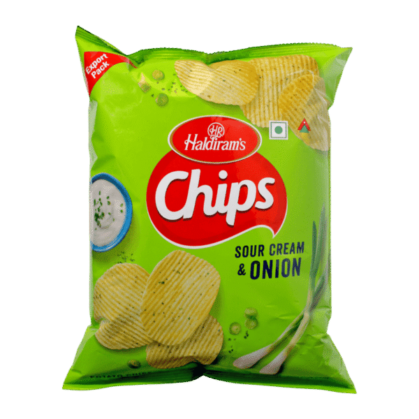 Haldiram's Sour Cream & Onion Chips 120g